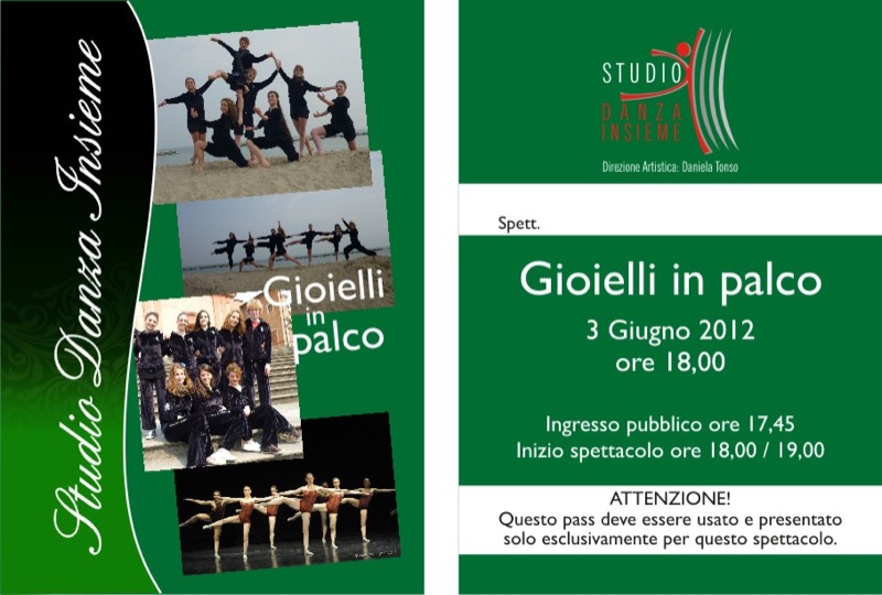 2012- Gioielli in Palco <br> Un ricordo importante un momento unico e irripetibile . GRAZIE !