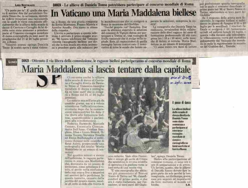  <br> Roma Luglio 2000 La Stampa