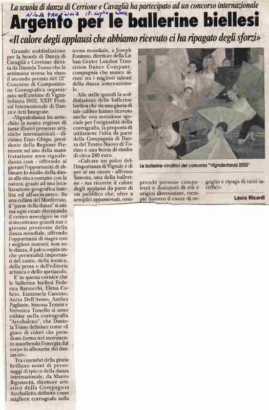  <br> Arcobaleno Nuova Provincia luglio 2002