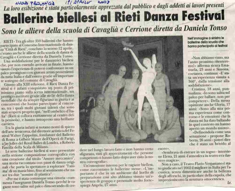  <br> Rieti Amore Meccanico nuova Provincia aprile 2003